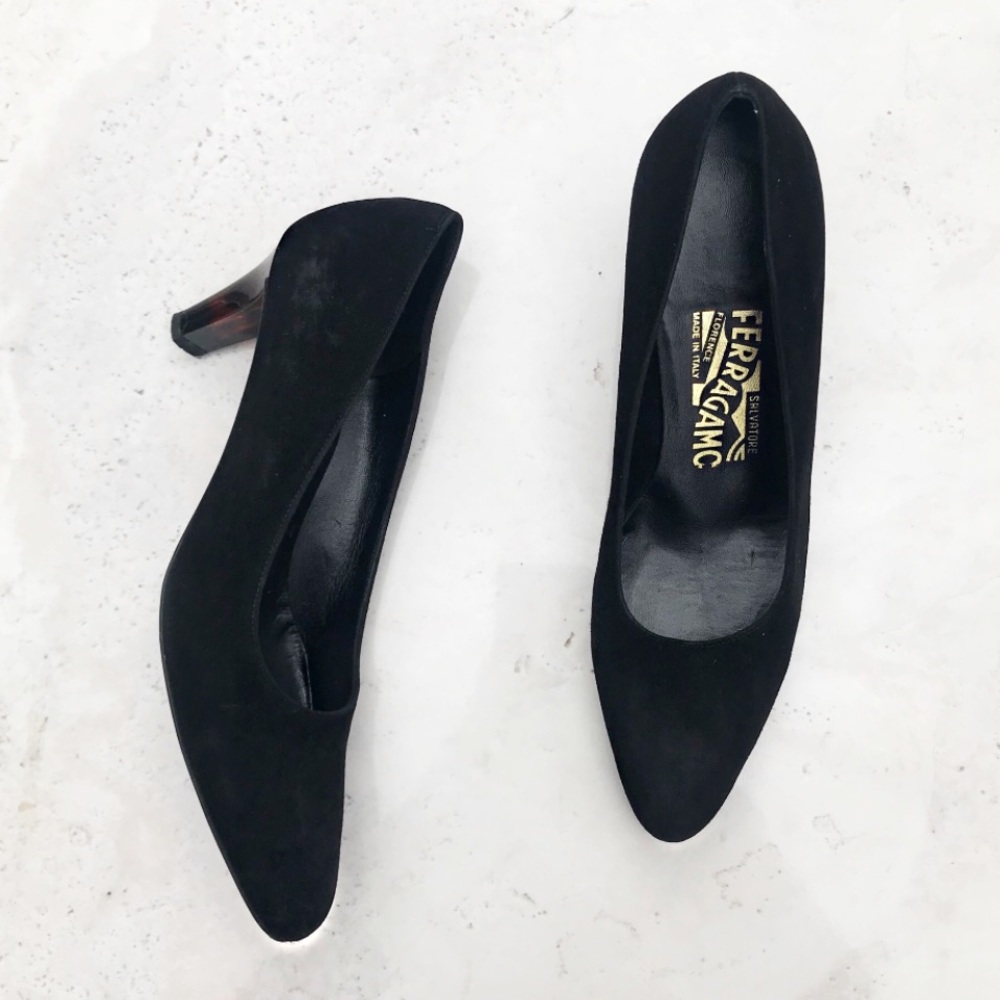 Salvatore Ferragamo Vintage suede heels